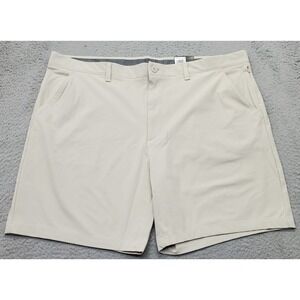 FLX Premium Shorts Mens 44 Tan Performance 4-Way Stretch Waistband 8'' Inseam